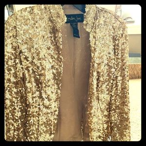 Gold Sequin Blazer
